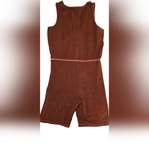 Sundry V-Neck Athletic Romper. - Picture 3 of 4